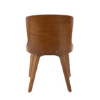 Bocello Chair - Walnut Bamboo, Black PU