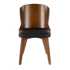 Bocello Chair - Walnut Bamboo, Black PU