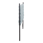 Braided Matisse Headboard - Black Metal, Blue Fabric