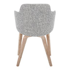 Boyne Chair - Set of 2 - Whitewashed Wood, Dark Grey Noise Fabric