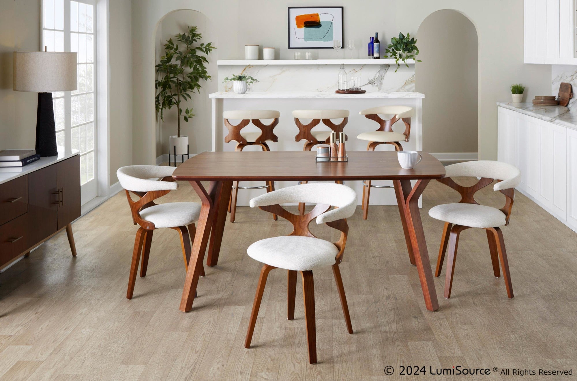 Folia Dining Table - Walnut Wood