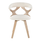 Gardenia Chair - Whitewashed Wood, Cream Fabric