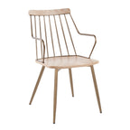 Preston Chair - Set of 2 - Antique Copper, Whitewashed Wood