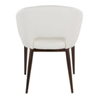 Renee Chair - Copper Metal, White PU