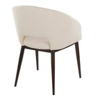 Renee Chair - Copper Metal, Cream Noise Fabric