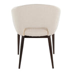 Renee Chair - Copper Metal, Cream Noise Fabric