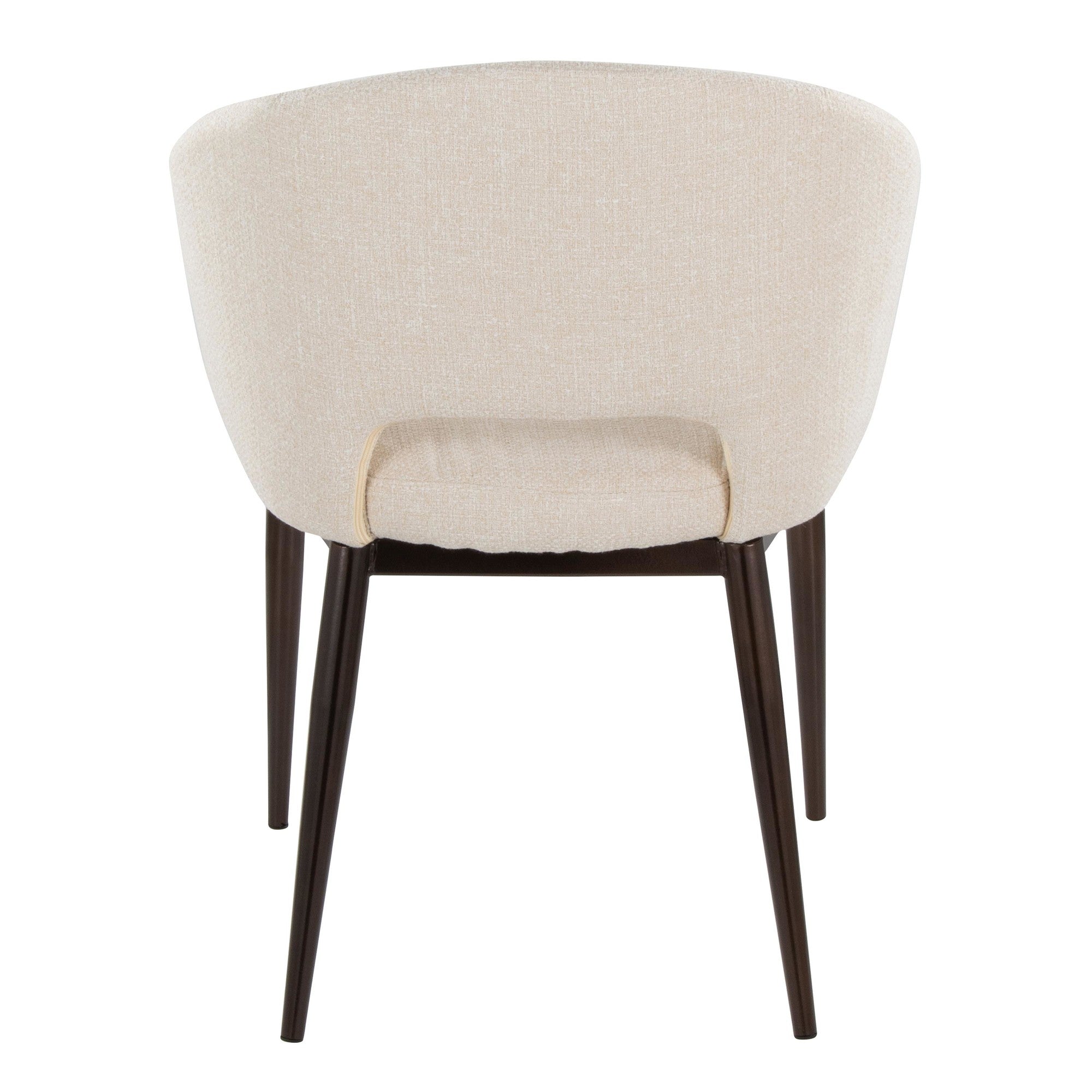 Renee Chair - Copper Metal, Cream Noise Fabric