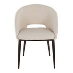 Renee Chair - Copper Metal, Cream Noise Fabric