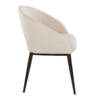 Renee Chair - Copper Metal, Cream Noise Fabric