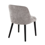 Rina Chair - Set of 2 - Black Wood, Grey Fabric