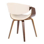 Symphony Chair - Walnut Wood, Cream PU