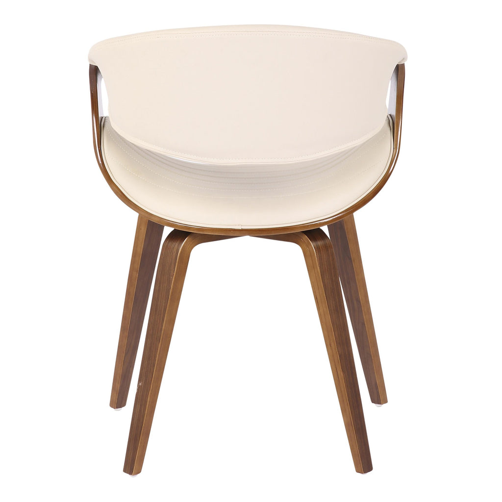 Symphony Chair - Walnut Wood, Cream PU