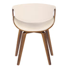 Symphony Chair - Walnut Wood, Cream PU