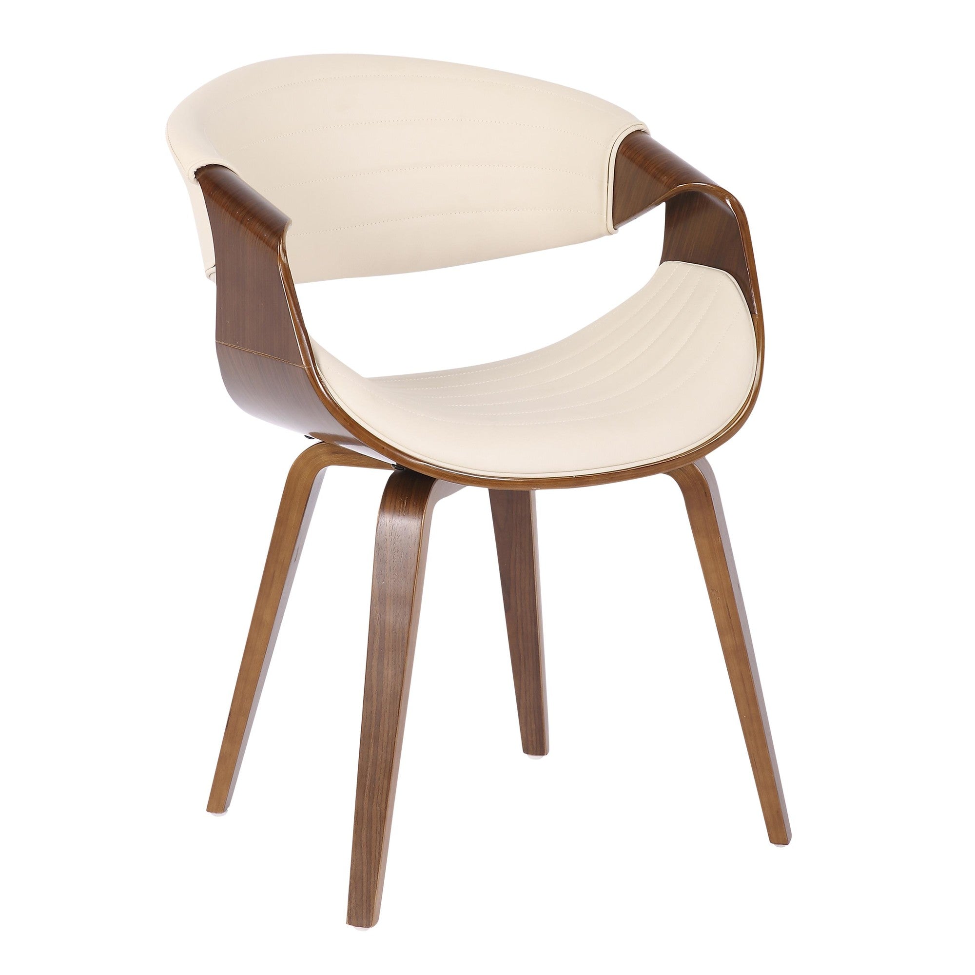 Symphony Chair - Walnut Wood, Cream PU