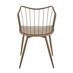 Winston Chair - Antique Copper Metal, Whitewashed Wood