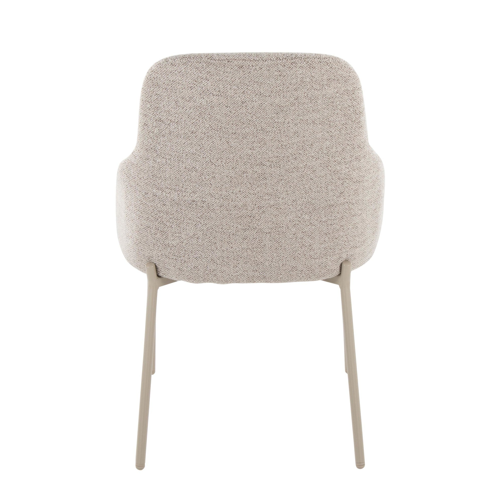 York Upholstered Chair - Set of 2 - Latte Metal, Oatmeal Fabric
