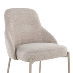 York Upholstered Chair - Set of 2 - Latte Metal, Oatmeal Fabric