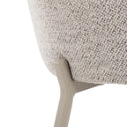 York Upholstered Chair - Set of 2 - Latte Metal, Oatmeal Fabric