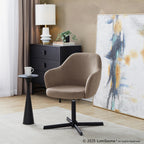 Gemma 22" Metal Side Table - Matte Black