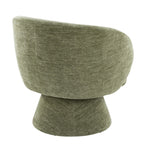 Fran Swivel Accent Chair - Green Fabric