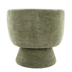Fran Swivel Accent Chair - Green Fabric