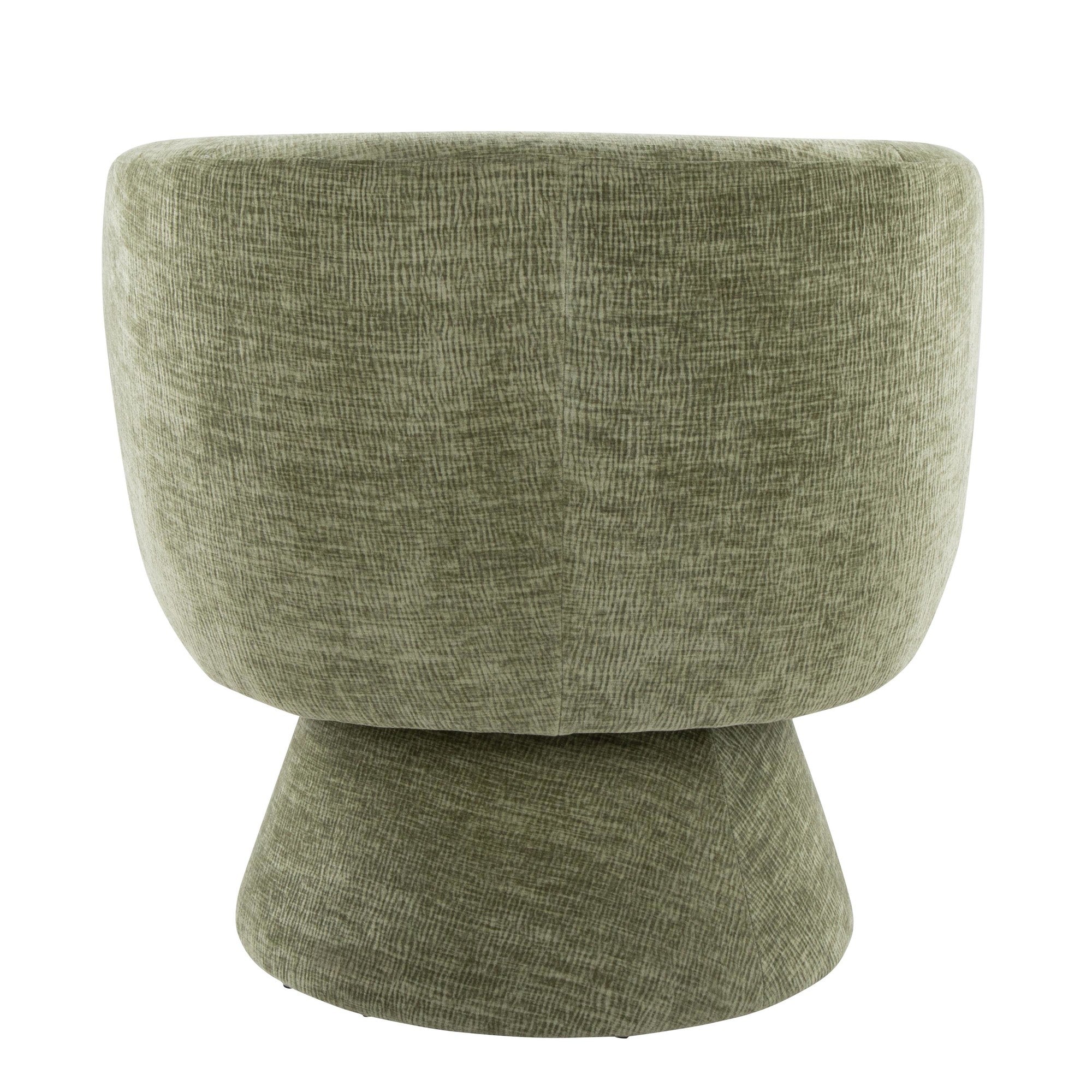 Fran Swivel Accent Chair - Green Fabric