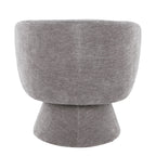 Fran Swivel Accent Chair - Grey Fabric