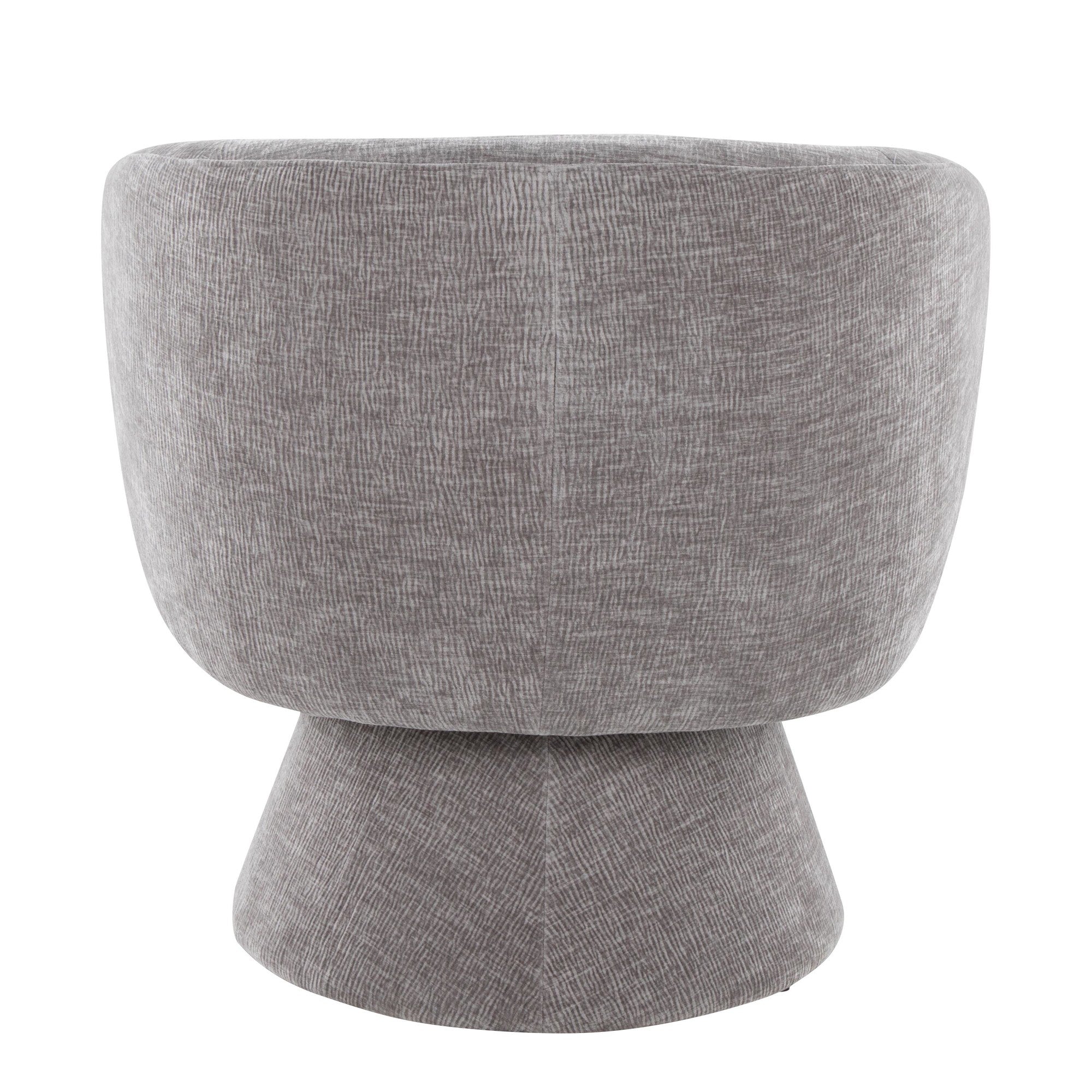 Fran Swivel Accent Chair - Grey Fabric