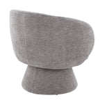 Fran Swivel Accent Chair - Grey Fabric
