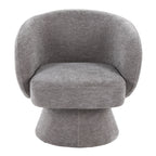 Fran Swivel Accent Chair - Grey Fabric