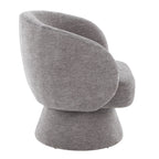 Fran Swivel Accent Chair - Grey Fabric