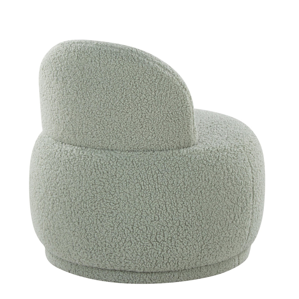 Kimi Accent Chair - Green Sherpa
