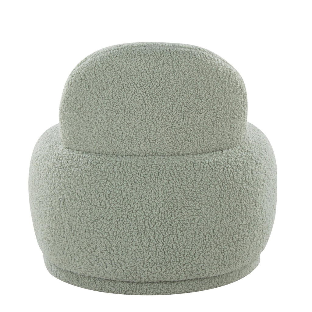 Kimi Accent Chair - Green Sherpa