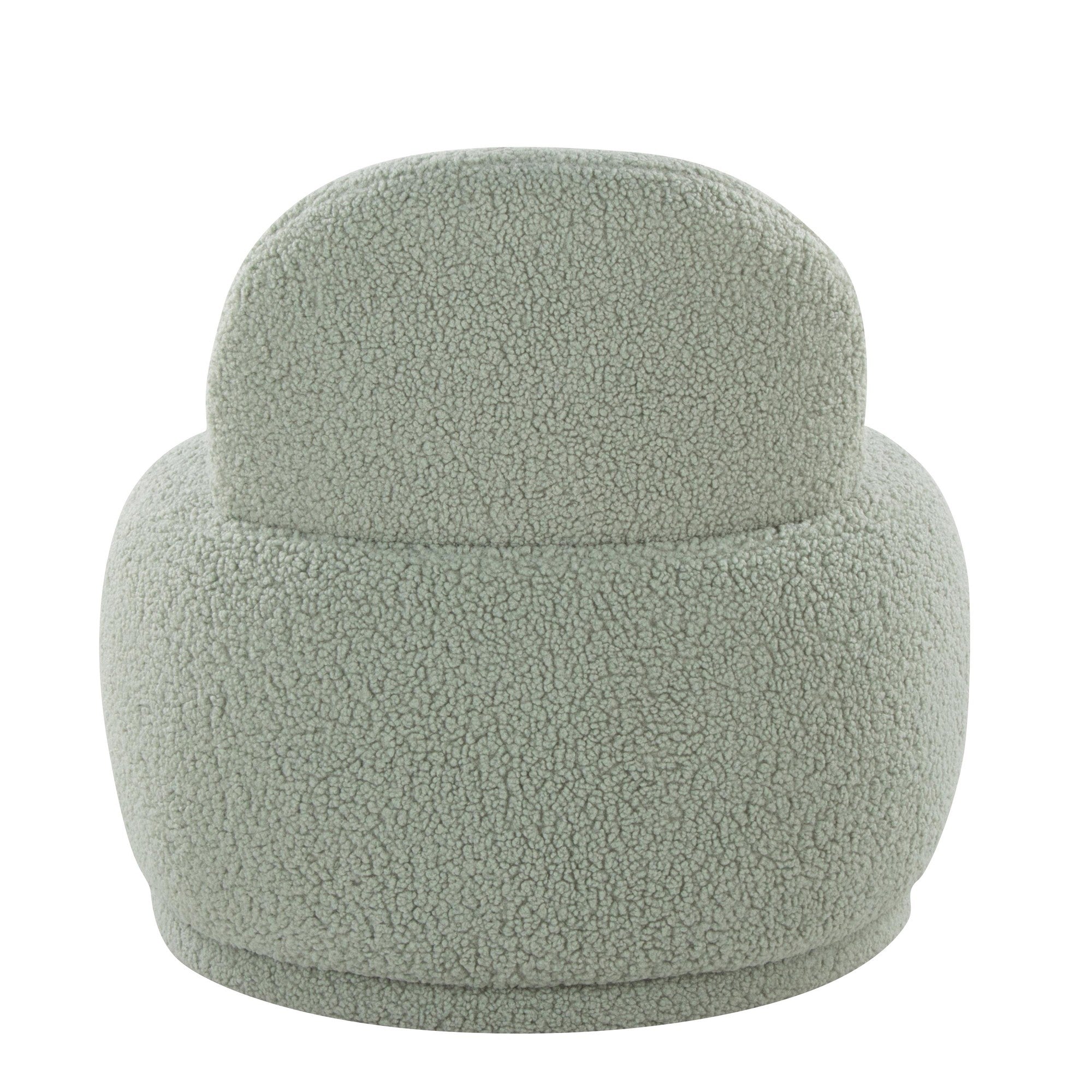 Kimi Accent Chair - Green Sherpa