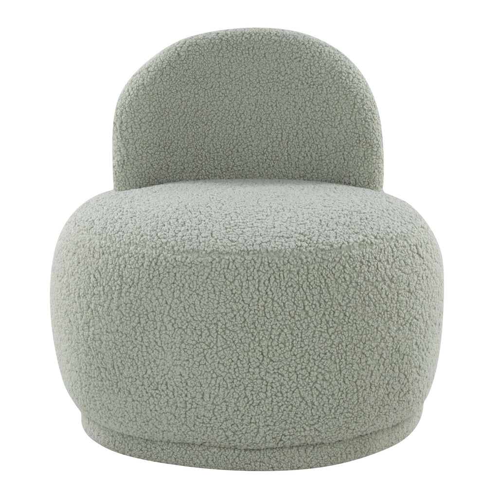 Kimi Accent Chair - Green Sherpa