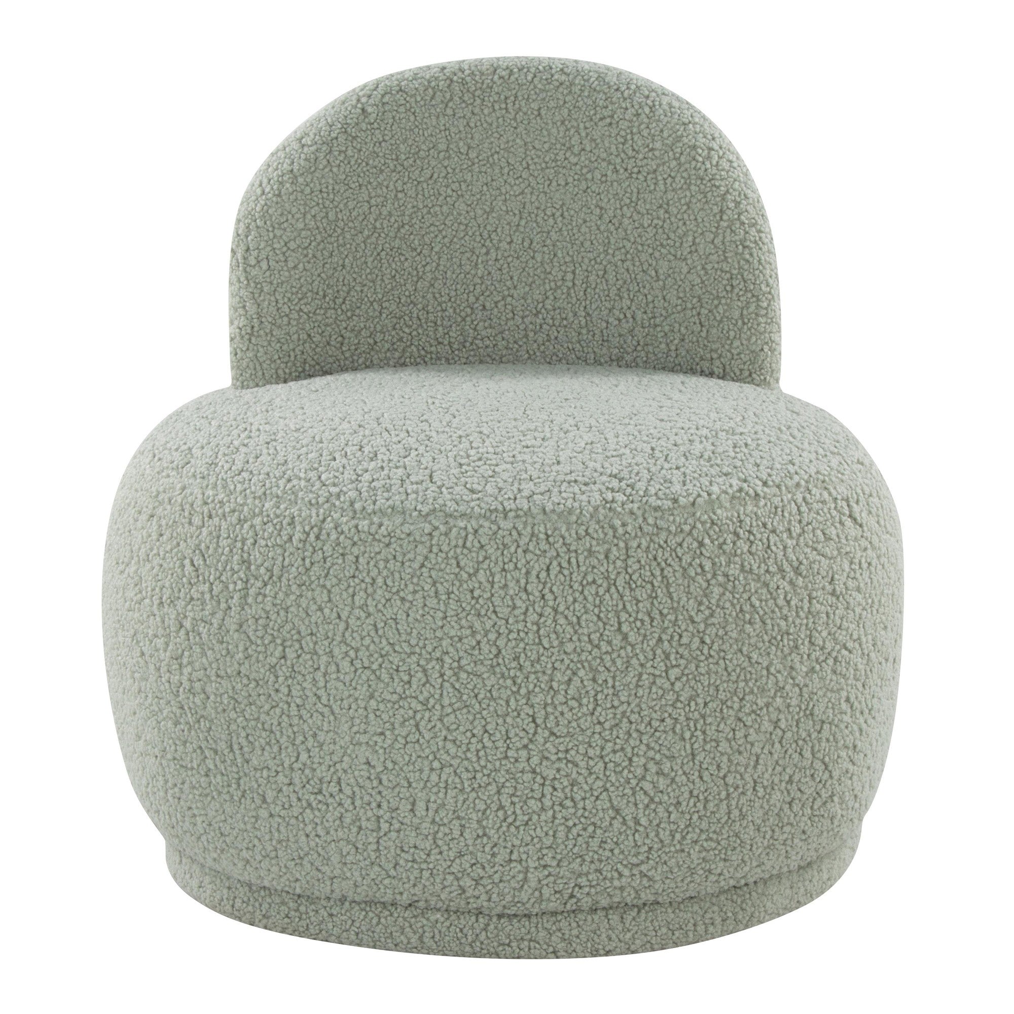 Kimi Accent Chair - Green Sherpa