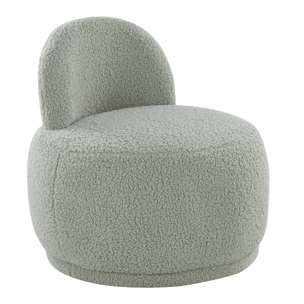 Kimi Accent Chair - Green Sherpa
