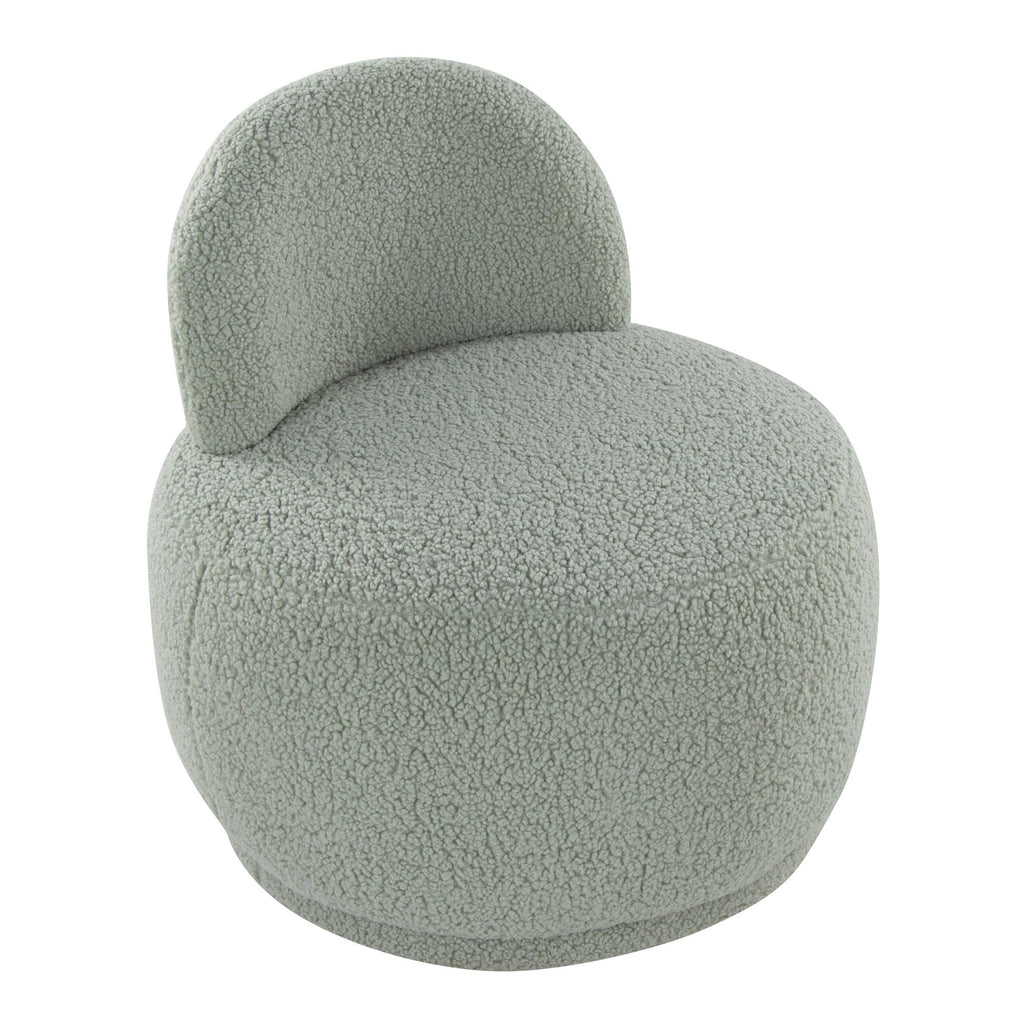 Kimi Accent Chair - Green Sherpa