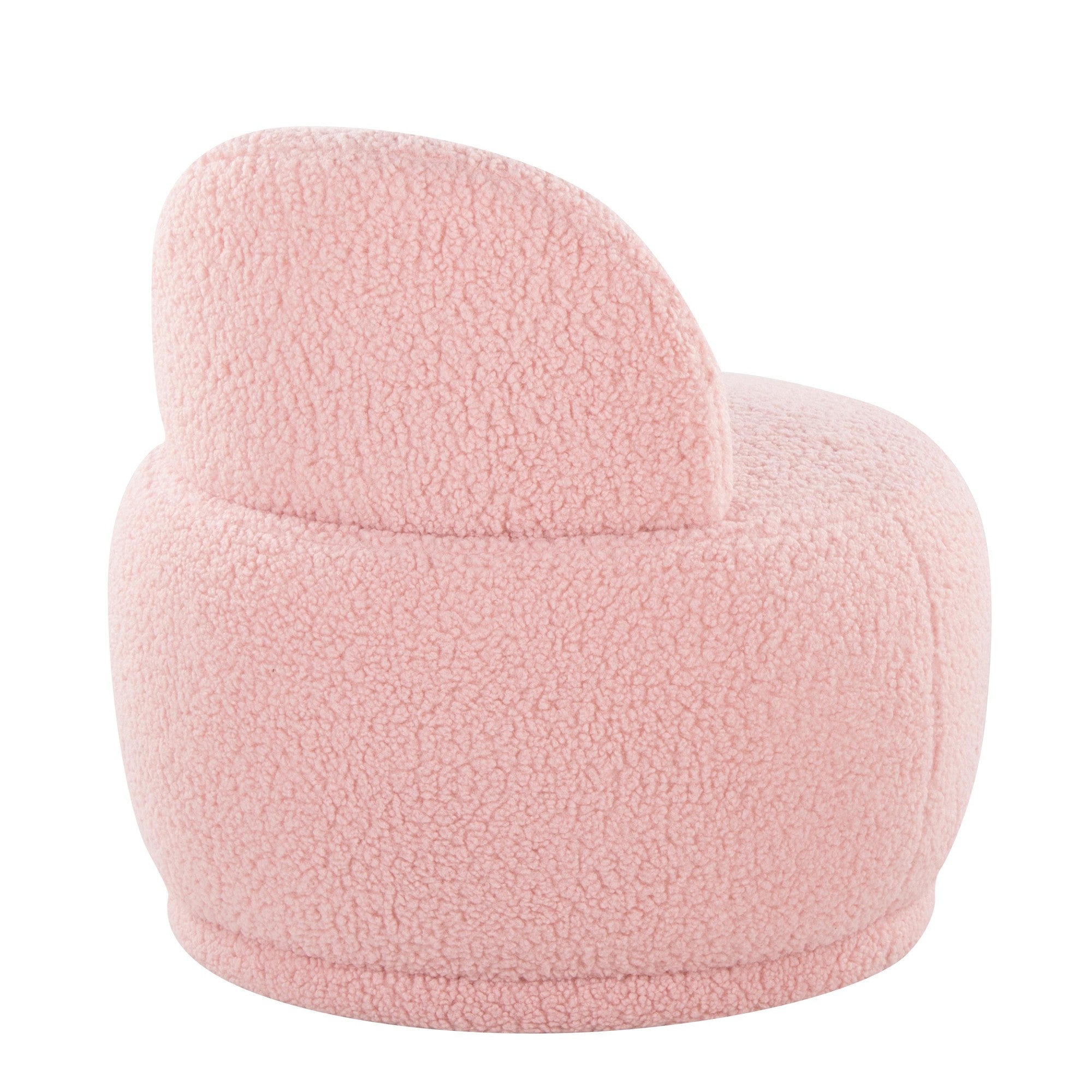 Kimi Accent Chair - Pink Sherpa