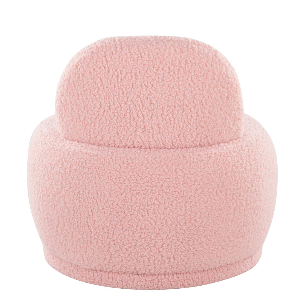Kimi Accent Chair - Pink Sherpa