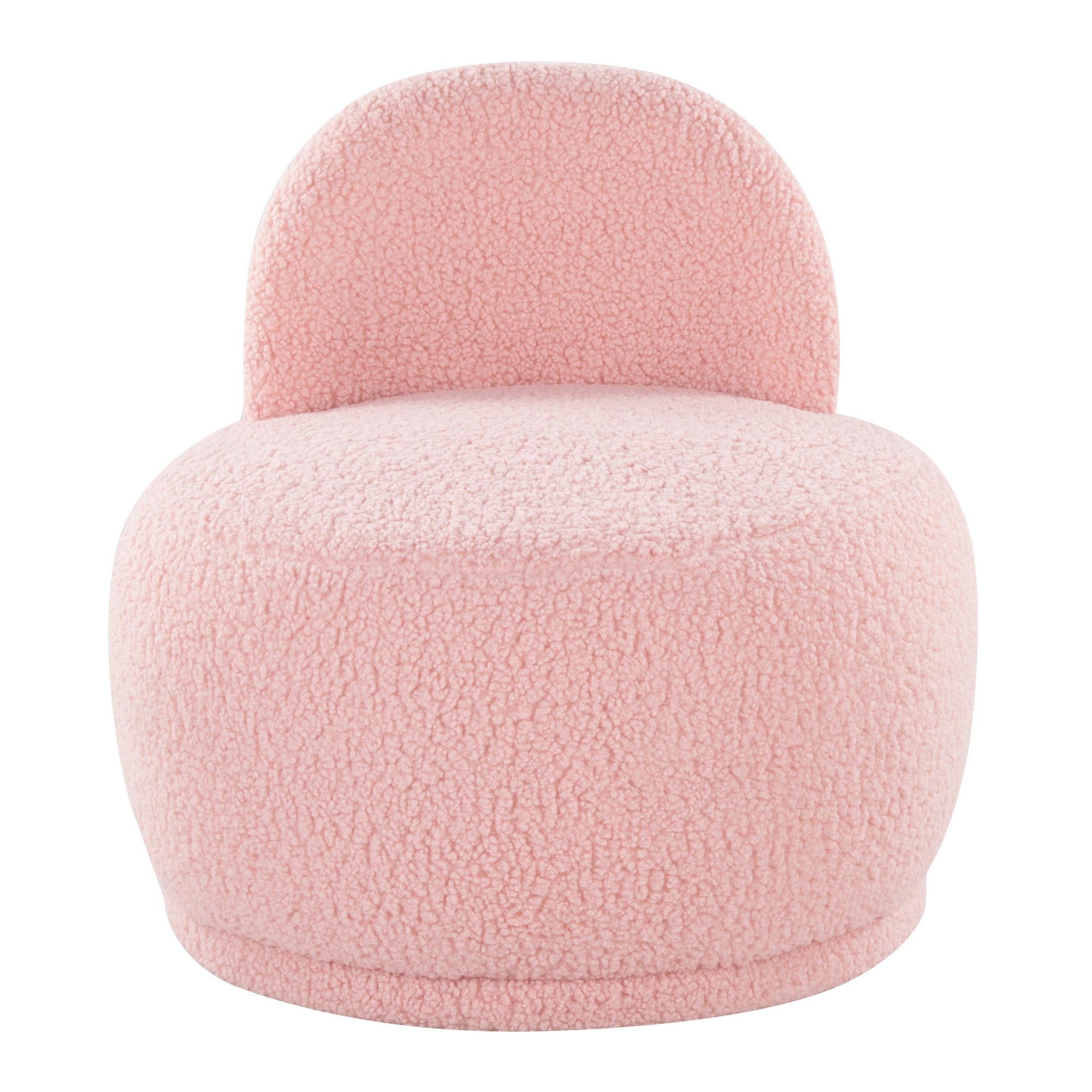 Kimi Accent Chair - Pink Sherpa