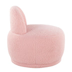 Kimi Accent Chair - Pink Sherpa