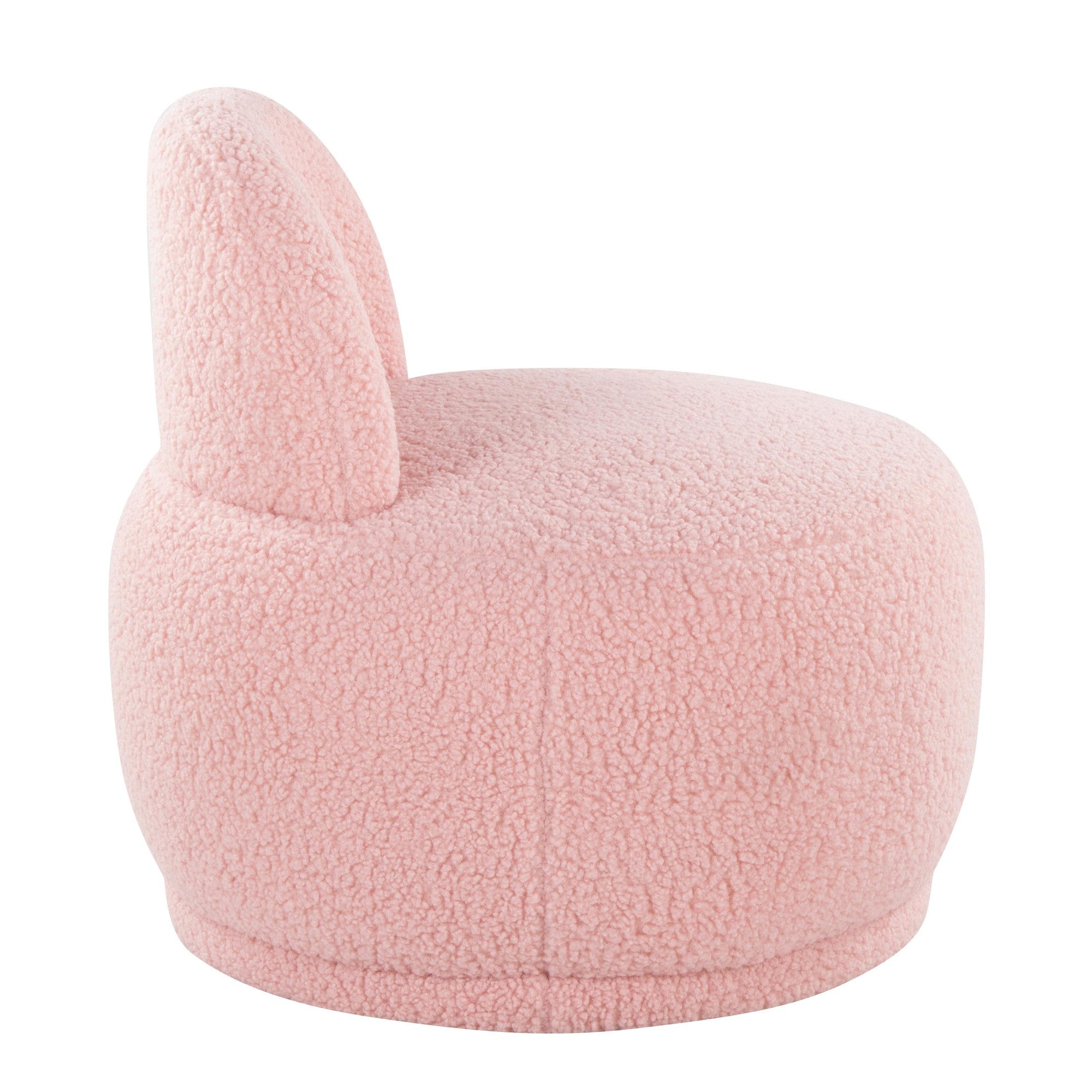 Kimi Accent Chair - Pink Sherpa