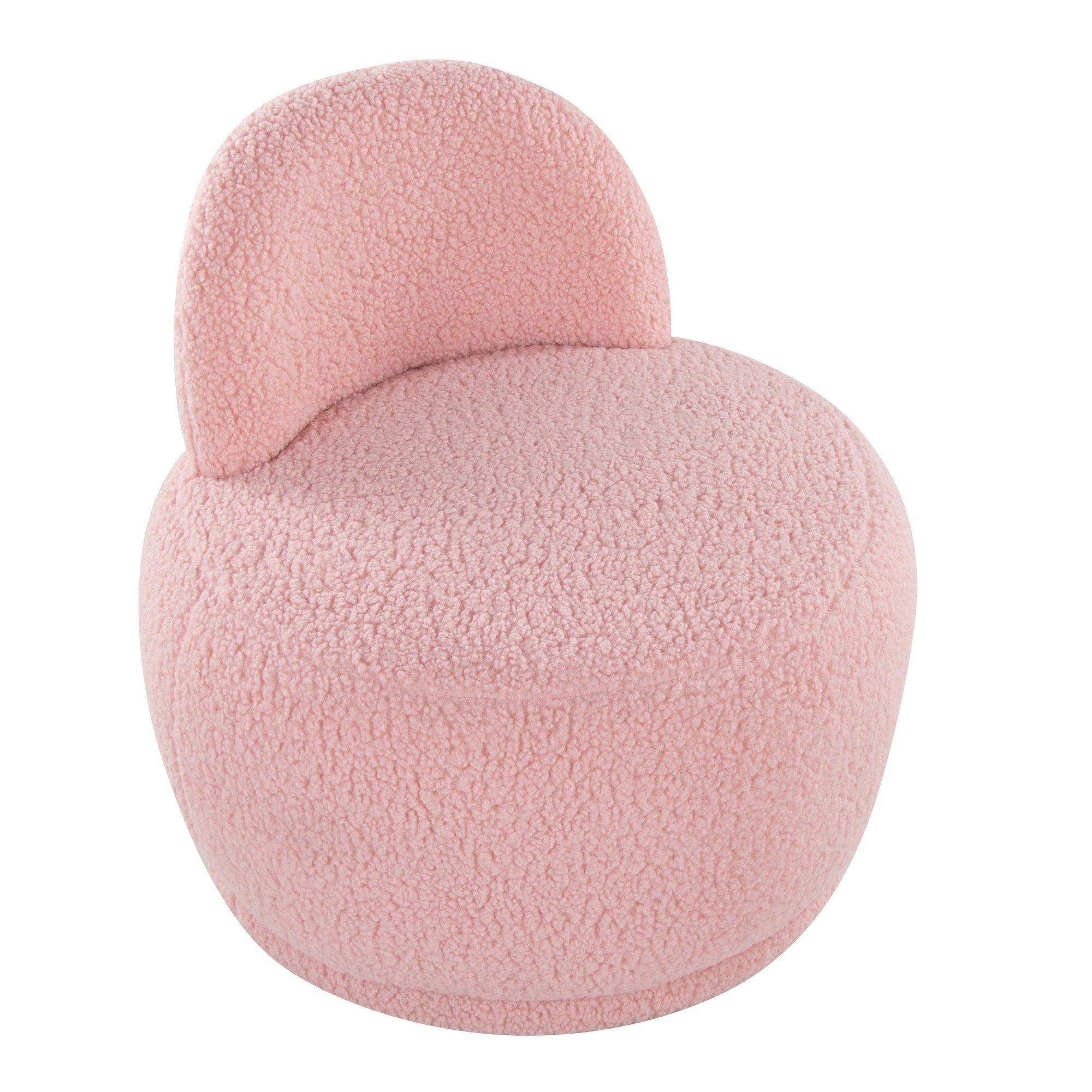 Kimi Accent Chair - Pink Sherpa