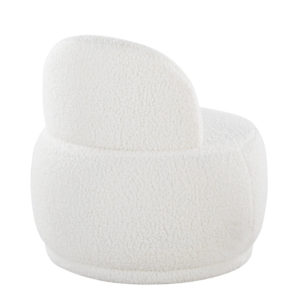 Kimi Accent Chair - White Sherpa
