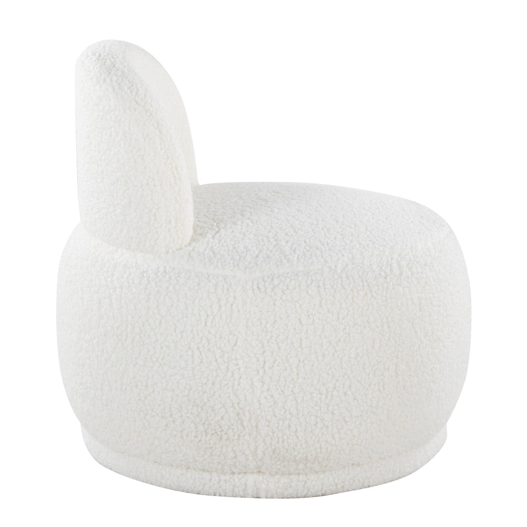 Kimi Accent Chair - White Sherpa