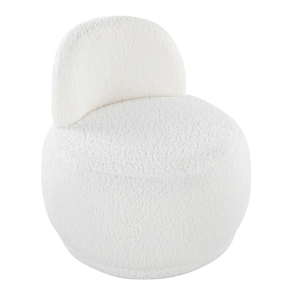Kimi Accent Chair - White Sherpa