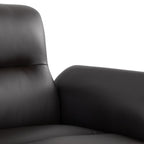 Petal Accent Chair - Black Metal, Espresso PU