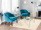 Zenn End Table - Stainless Steel, Glass