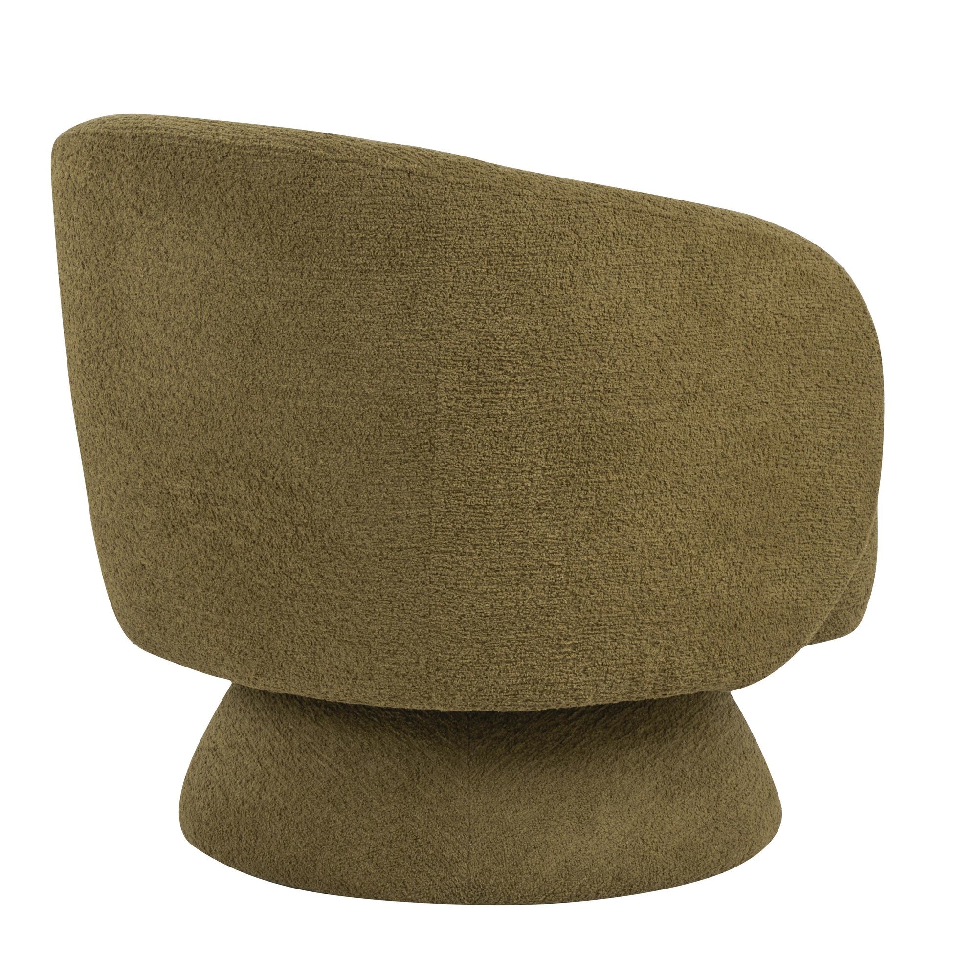 Zara Upholstered Swivel Accent Chair With Pillow - Green Fabric